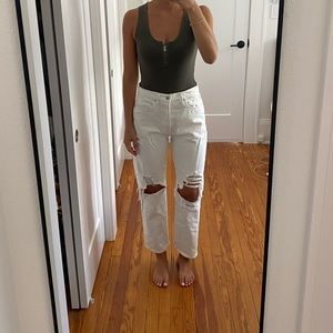 AGOLDE Riley High Rise Straight Crop